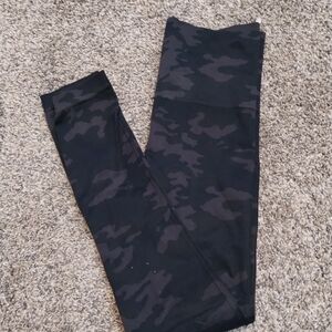 SPANX Black Camouflage Leggings